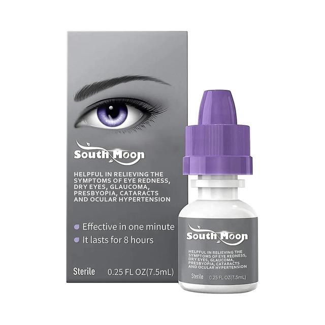 Jiechannel South Moon Eye Drops To Improve Eyesight Relieve Eye Fatigue Redness Blurred Vision Discomfort Treatment Antibiotic Liquid 7.5ml 7.5ml b... on Productcaster.