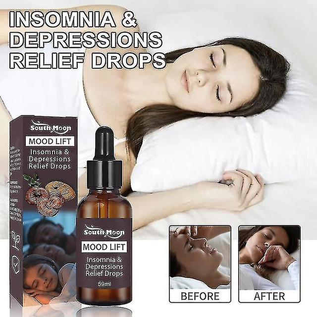 Mood Lift Insomnia Depression & Relief Drops Mood Support Supplement Natural Sleep Drops Body Care Essential Oils 2 Pcs on Productcaster.