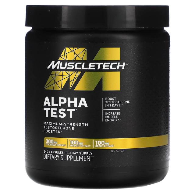 MuscleTech, Alpha Test, 240 kapsler on Productcaster.