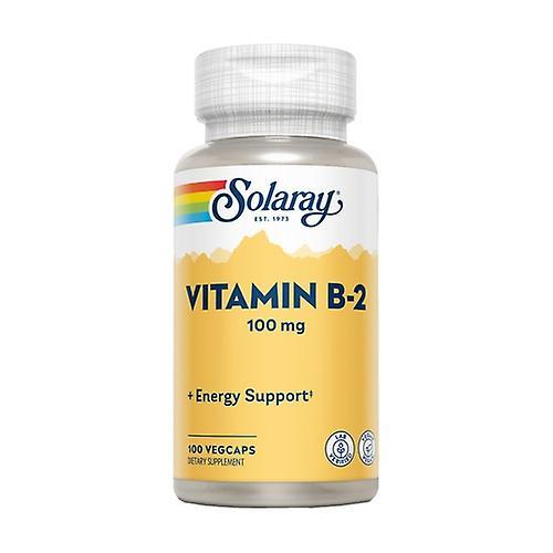 Solaray Vitamin B-2 100 vegetable capsules of 100mg on Productcaster.