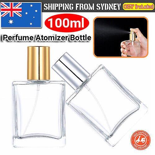 Refillable Perfume Bottle Portable Square Empty Glass Perfume Atomizer Bottle on Productcaster.