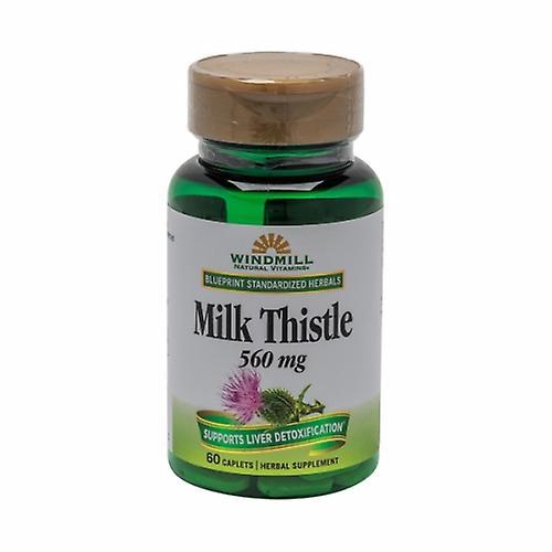 Windmill Health Milk Thistle, 560mg, 60 Tabs (Pak van 4) on Productcaster.