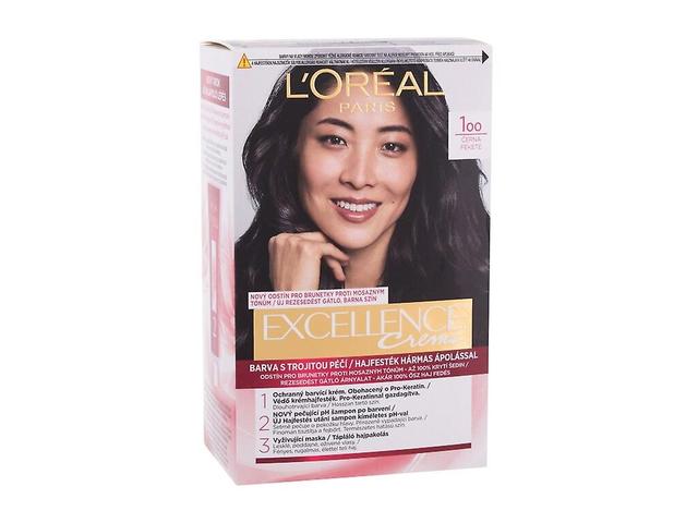 L'Oréal Paris - Excellence Creme Triple Protection 100 Black - For Women, 48 ml on Productcaster.