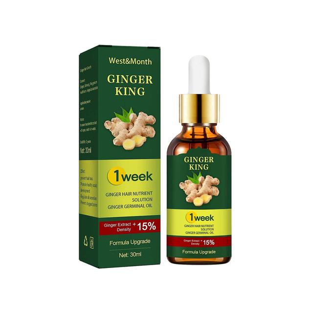 Flye Essential Oil Natural Ginger Hair Care Essence Nutrient Solution Deoiling Of 30ml green on Productcaster.