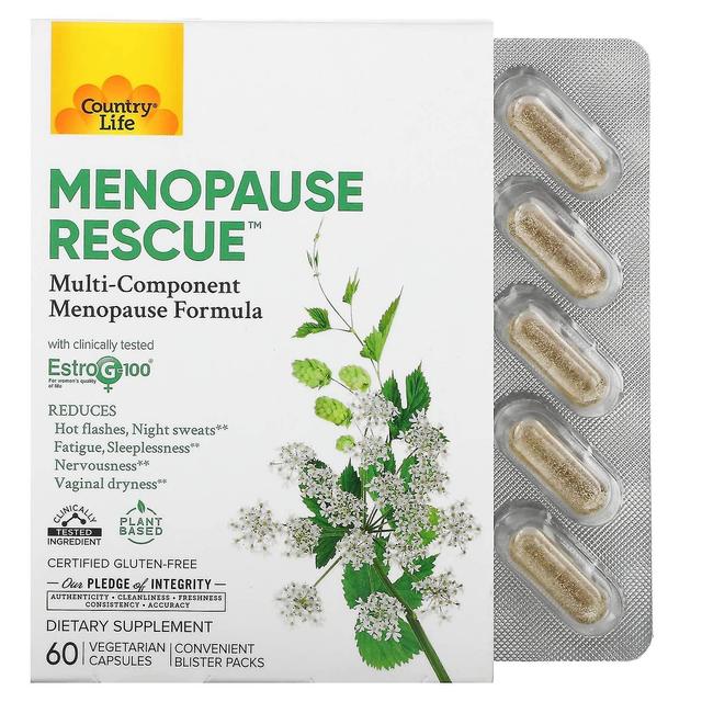 Country Life, Menopause Rescue, 60 Vegetarian Capsules on Productcaster.