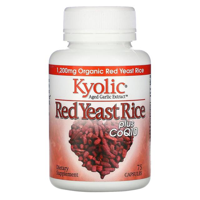 Kyolic, Verouderd knoflookextract, rode gistrijst plus CoQ10, 75 capsules on Productcaster.