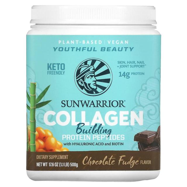 Sunwarrior, kollagenbyggande proteinpeptider, chokladfudge, 1.1 lb (500 g) on Productcaster.