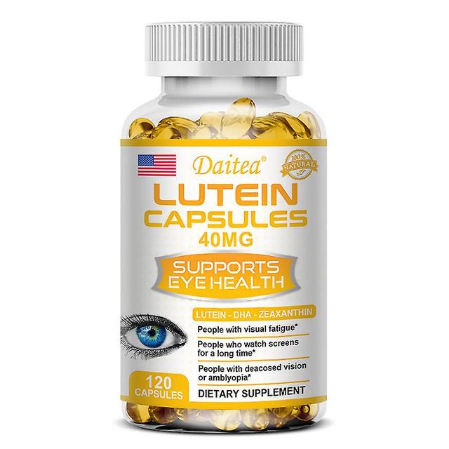 Vorallme Daitea Vitamins Lutein, Zeaxanthin And Bilberry Extract For Eye Strain, Dry Eyes, And Vision Health Adult Lutein Blend 120count-1bottle on Productcaster.