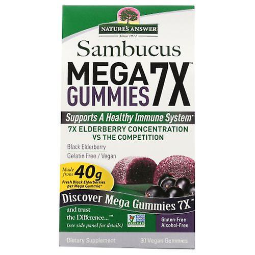 Nature's Answer Sambucus Mega Gummies 7X, 30 Count (Pack of 3) on Productcaster.