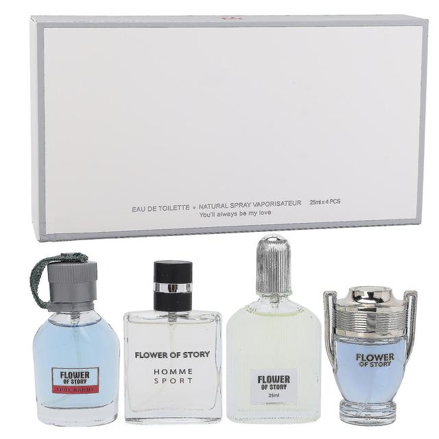 4pcs Men's Sports Perfume Cologne Oceanic Woodiness Fragrance Long Lasting Perfume Set 100ml on Productcaster.