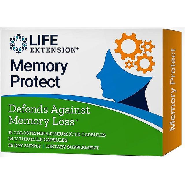 Life Extension Memory Protect Caps 36 on Productcaster.