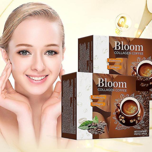 steamwindway Bloom collagen coffee: cappuccino instant powder for office workers - enhances skin, boosts concentration 3box-36pcs on Productcaster.