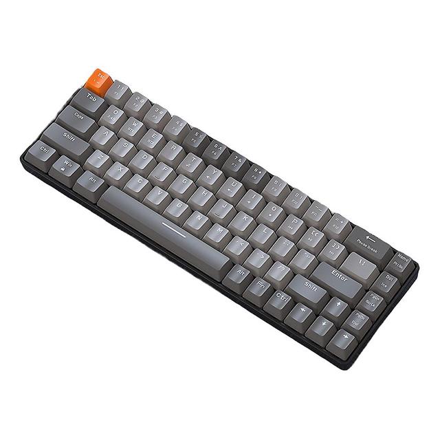 2 Mode Bluetooth-compatible Mechanical Keyboard Splash-resistant Quiet Keyboard For Pc Laptops Tablets Gray on Productcaster.