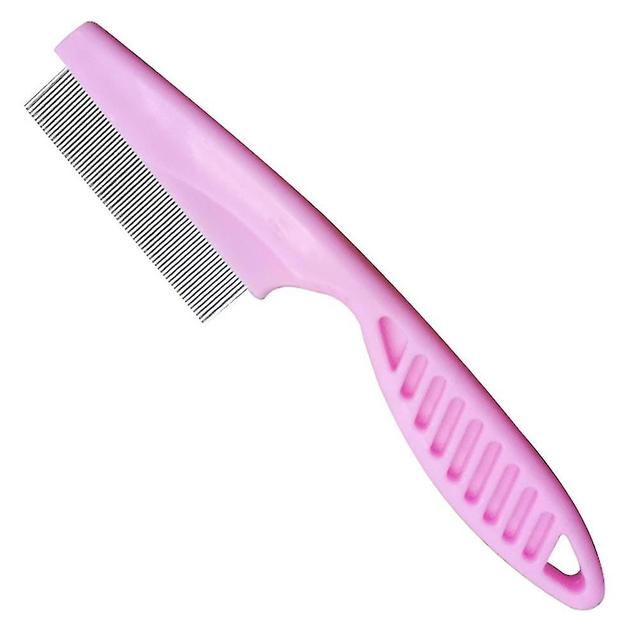 Scacv Dog Cat Flea Comb Multifunctional Pet Grooming Comb Professional Pet Massage Comb Pink Small Size on Productcaster.