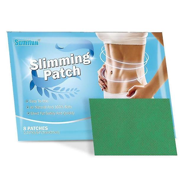 8pcs Herbal Detox Slimming Patch Shaping Sticker Waist Losing Weight Plaster on Productcaster.