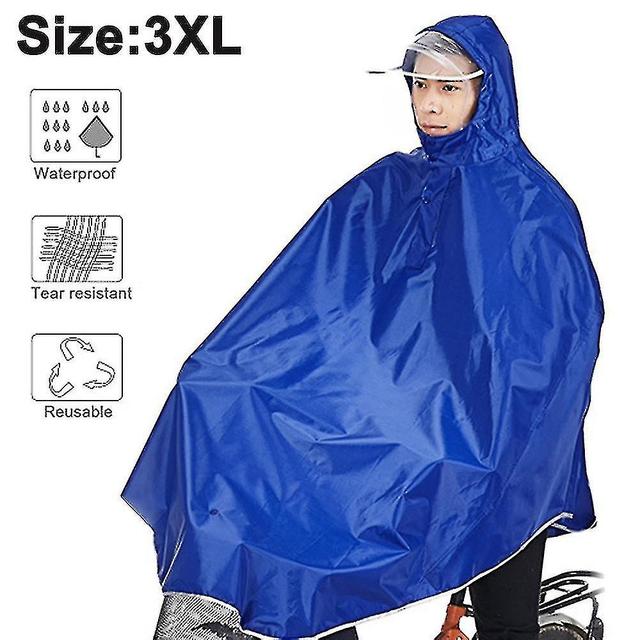 Waterproof Rain Poncho Bike Bicycle Rain Capes Lightweight Compact on Productcaster.