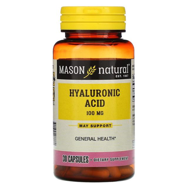 Mason Natural, Hyaluronic Acid, 100 mg, 30 Capsules on Productcaster.