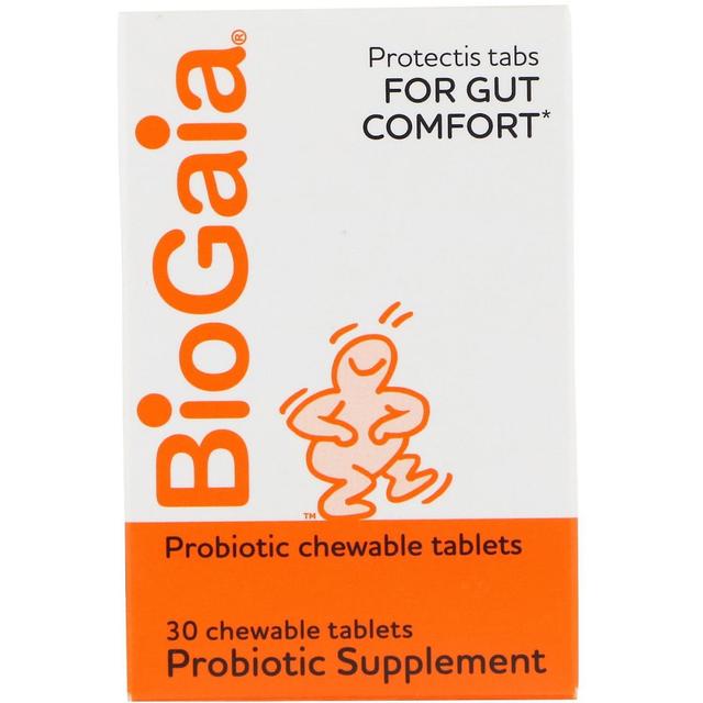 BioGaia, Probiotic Supplement, Lemon Flavored, 30 Chewable Tablets on Productcaster.