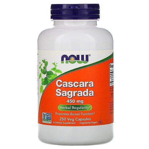 Now Foods, Cascara Sagrada, 450 mg, 250 Veg Cápsulas on Productcaster.