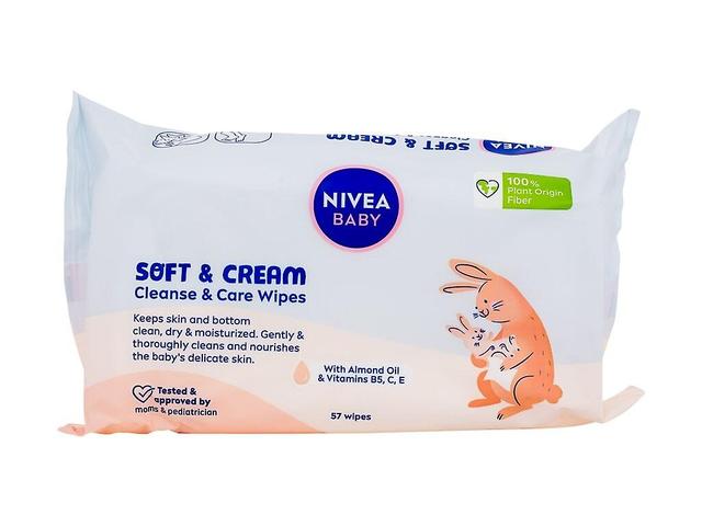 Nivea - Baby Soft & Cream Chusteczki oczyszczająco-pielęgnacyjne - Dla dzieci, 57 szt. on Productcaster.