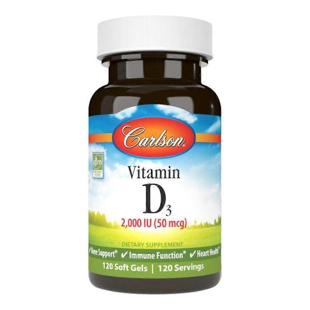 Carlson Labs Vitamin D3 2000iu Softgels 120 on Productcaster.