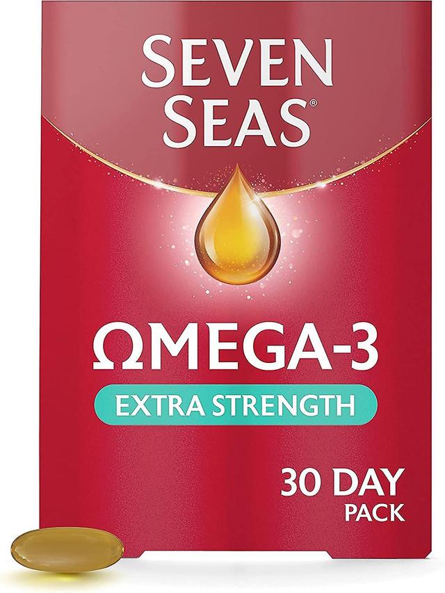 Seven Seas Omega 3 Fischöl Extra Stärke mit Vitamin D - 30 Kapseln on Productcaster.