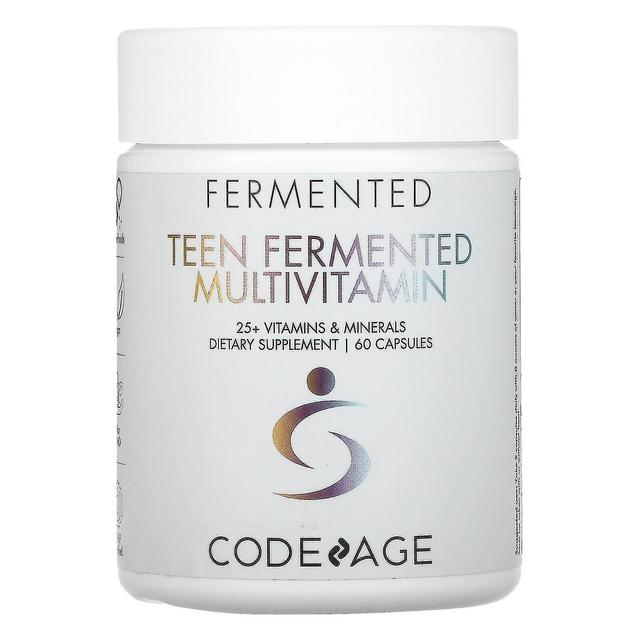 Codeage, Teen fermenterad multivitamin, 25 + vitaminer, mineraler, 60 kapslar on Productcaster.