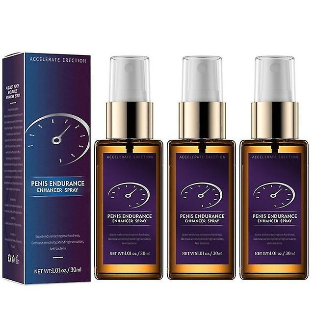 3pcs Homens Spray Care Solution Retardar a ejaculação Erva Estender o sexo com duração longa 60 minutos ereção rápida Climax Flirt Produto 30ml on Productcaster.