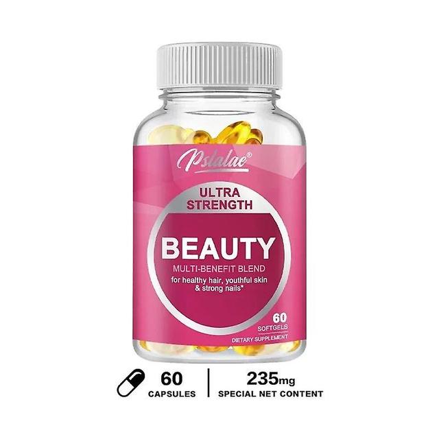 Eccpp A Hair, Skin And Nail Supplement - Containing Vitamins, Minerals, Biotin And Collagen Capsules To Support Skin Whitening 60 Capsules on Productcaster.