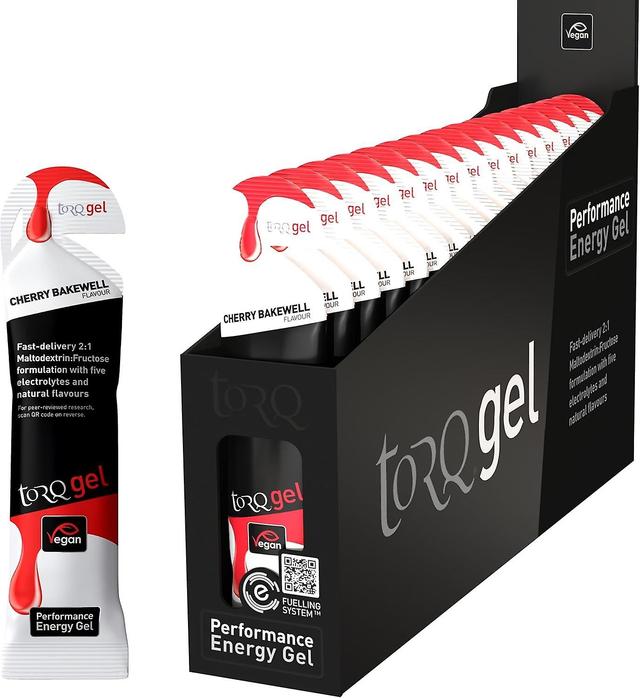 Torq Energy Gel Gluten-Free Vegan Natural Ingredients Performance Booster - Box of 15 Cherry on Productcaster.