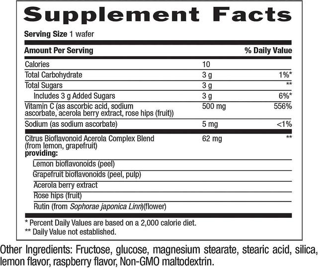 Country Life Chewable Acerola 500mg 90 Berry Flavour Wafers on Productcaster.