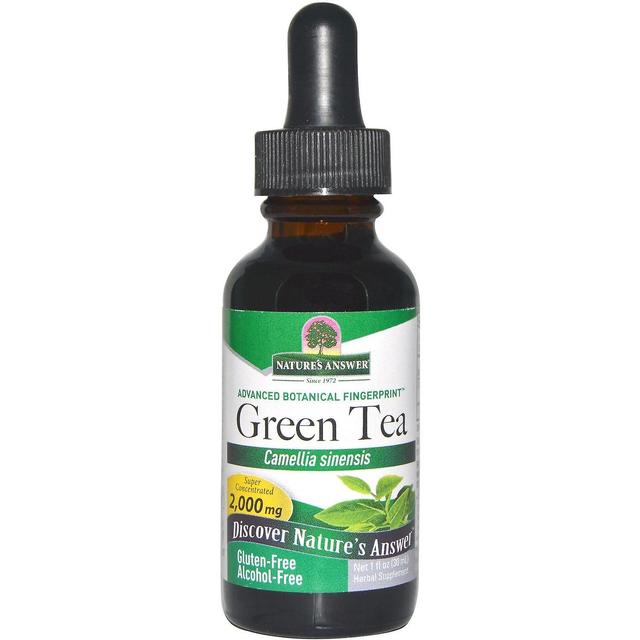 Nature's Answer, Green Tea, Alcohol-Free, 2,000 mg, 1 fl oz (30 ml) on Productcaster.