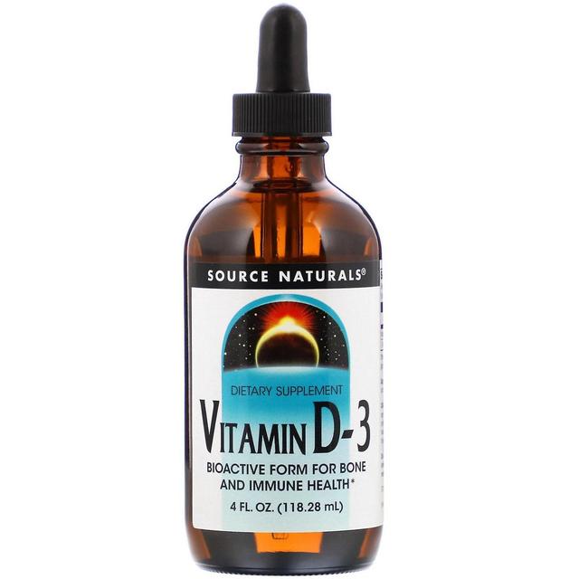 Source Naturals Lähde Naturals, D-3-vitamiini, 4 fl oz (118,28 ml) on Productcaster.