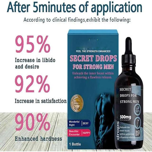 Secret Drops For Strong Men, Happy Hormones Drops, Enhancing Sensitivity And Pleasur Boost Energy Levels 3pcs on Productcaster.