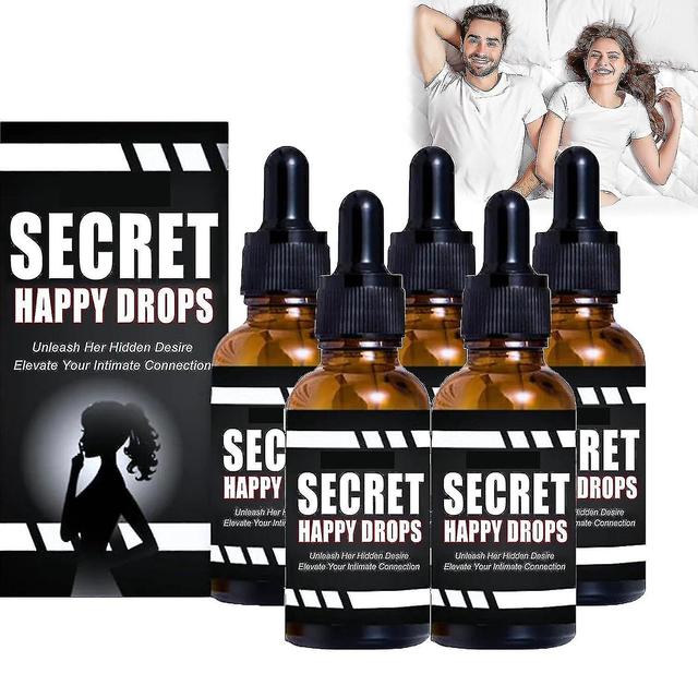 Secret Happy Drops, Pleasurepeak Oral Drops, Happy Hormones Drops For Women, Enhancing Sensitivity And Pleasure, Promoting Relax 5pcs - 150ml on Productcaster.