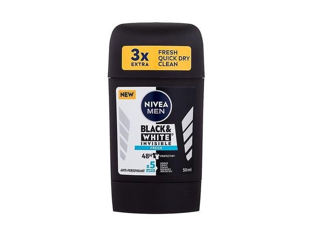 Nivea - Men Invisible For Black & White Fresh 48h - For Men, 50 ml on Productcaster.