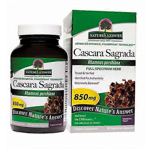 Nature's Answer Cascara Sagrada Bark, 90 Caps (Pack of 1) on Productcaster.