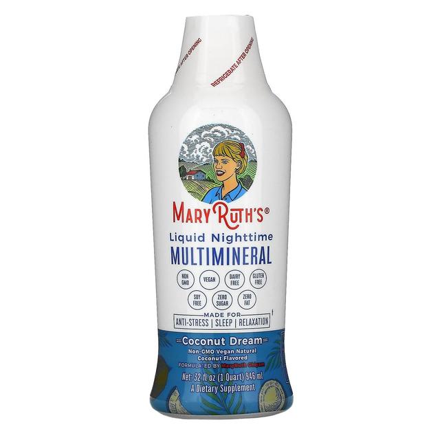 MaryRuth Organics, Liquid Nighttime Multimineral, Coconut Dream, 32 fl oz (946 ml) on Productcaster.