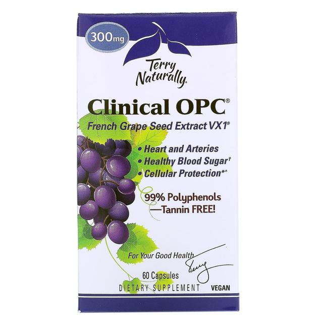 Terry Naturally Terry Natuurlijk, Klinische OPC, 300 mg, 60 Capsules on Productcaster.