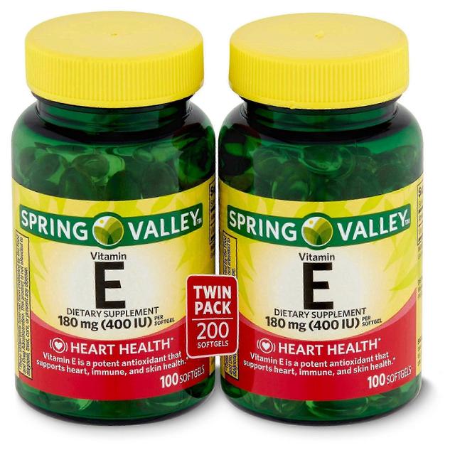 Spring valley vitamina e suplemento dietético twin pack, 200 ea on Productcaster.