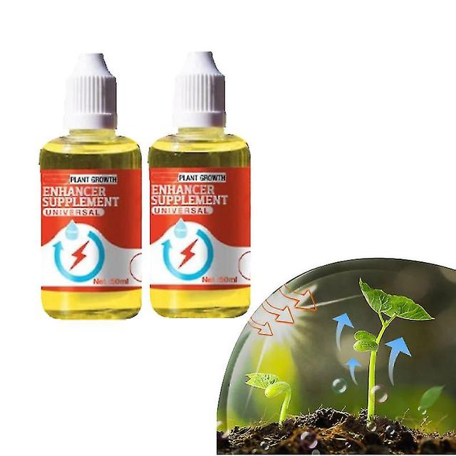 2pcs Plant Growth Enhancer Suplemento, especialmente formulado com fatores de reforço 50ml on Productcaster.