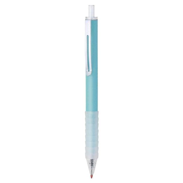 Szmtcv 1pc/6pcs Press Gel Pen With Metal Pen Clip Simple Design Stationery Pen For School Office Blue on Productcaster.