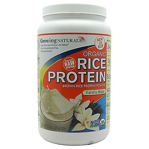 Growing Naturals Organic Rice Protein, 2.05 lb, Vanilla Blast (paquete de 1) on Productcaster.