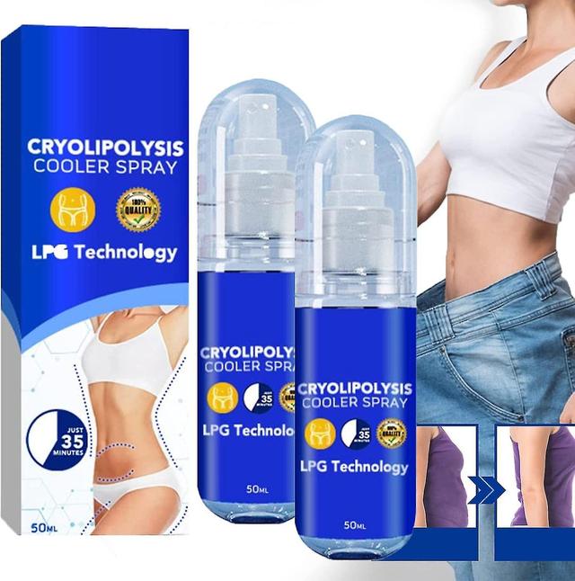 Lpg Technology Cryolipolysis Cooler Spray, Cryolipolysis Cooler Spray, Skin Tightening Belly Slimming Massage Oil 2pcs on Productcaster.