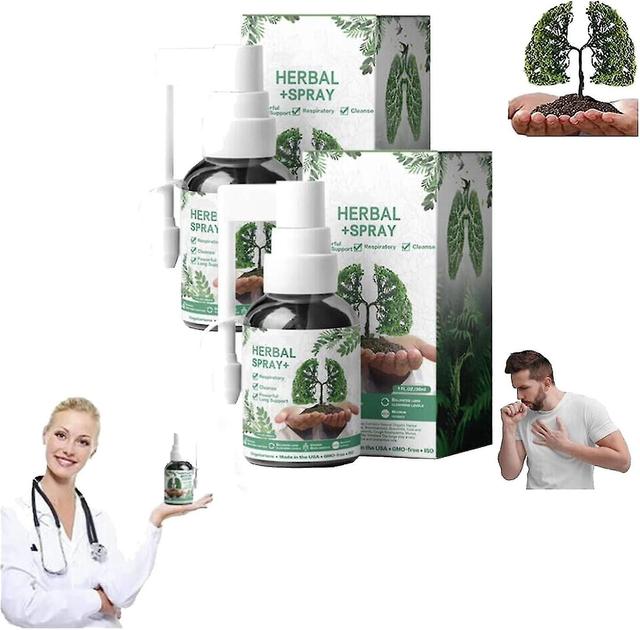 2023 Respinature Herbal Lung Cleanse Mist-powerful Lung Support, Herbal Care Essence,30ml Herbal Spray 2 Pcs on Productcaster.