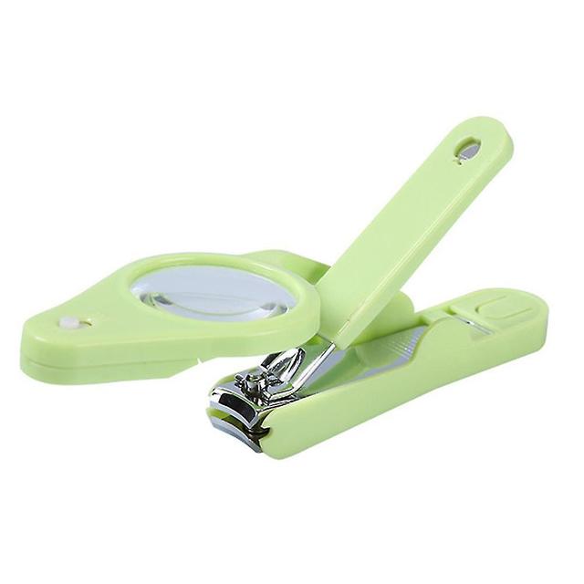 Led Lamp Professional Nail Scissors Magnifying Glass Nail Clippers Portable No-splash Nail Trimmer Purple on Productcaster.