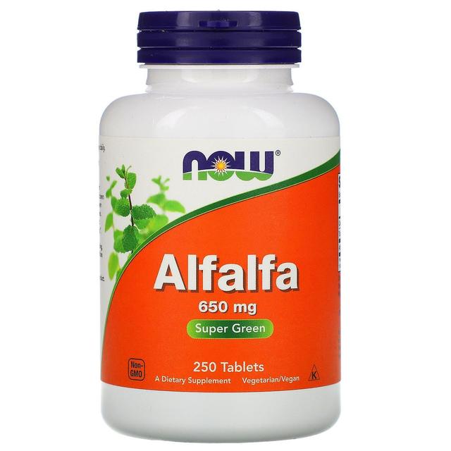 NOW Foods Ora Alimenti, Alfalfa, 650 mg, 250 Compresse on Productcaster.