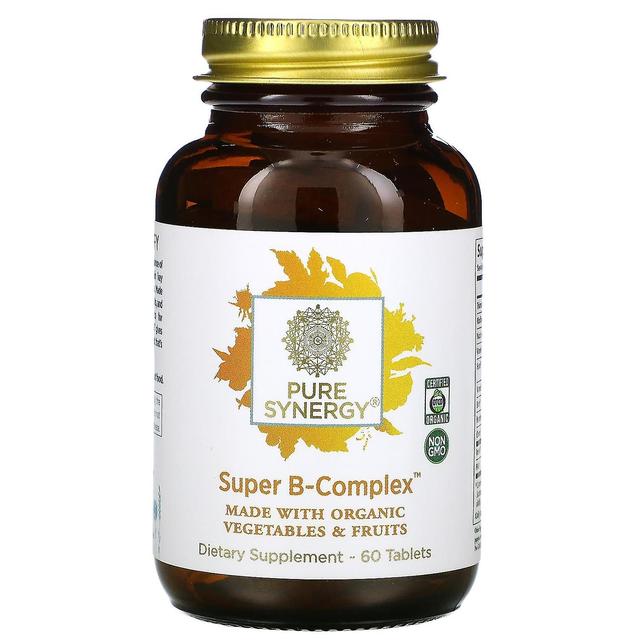 Pure Synergy, Organic Super B-Complex, 60 Tablets on Productcaster.