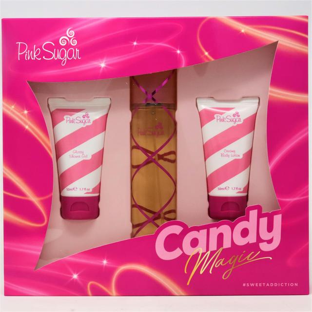 Pink Sugar Rosa Sugar Candy Magic Eau de Toilette 3- Stück Set / Neu mit Box on Productcaster.