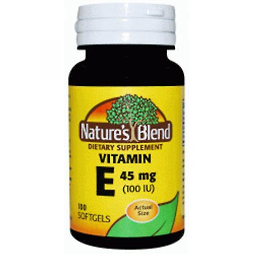 Nature's Blend Prírodná zmes vitamín E, 100 IU, 100 čiapky (balenie po 1) on Productcaster.